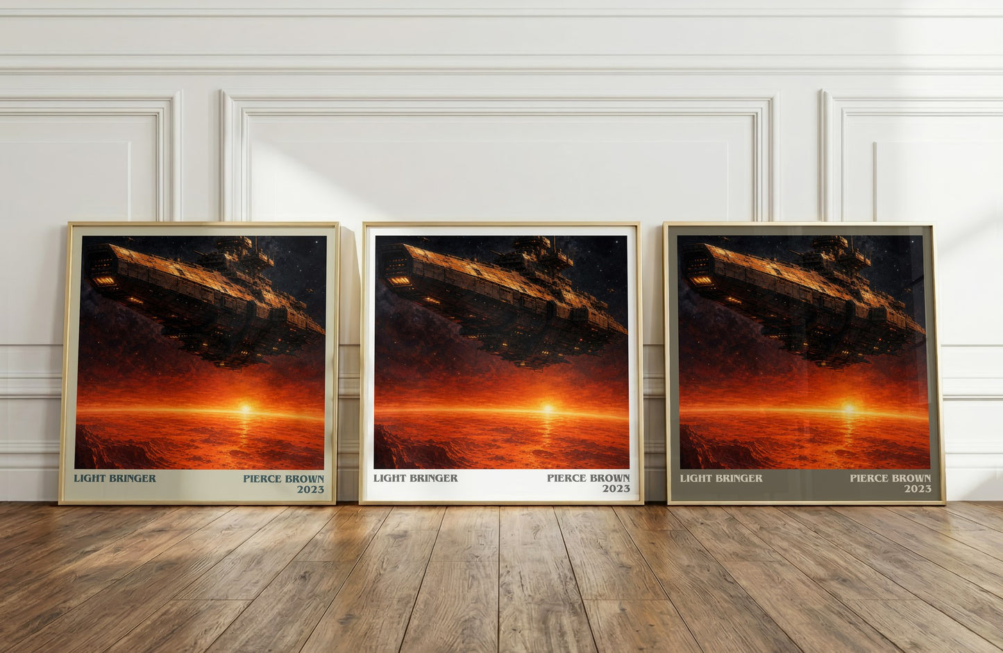 Light Bringer literary art print colour and style options – Pierce Brown book art