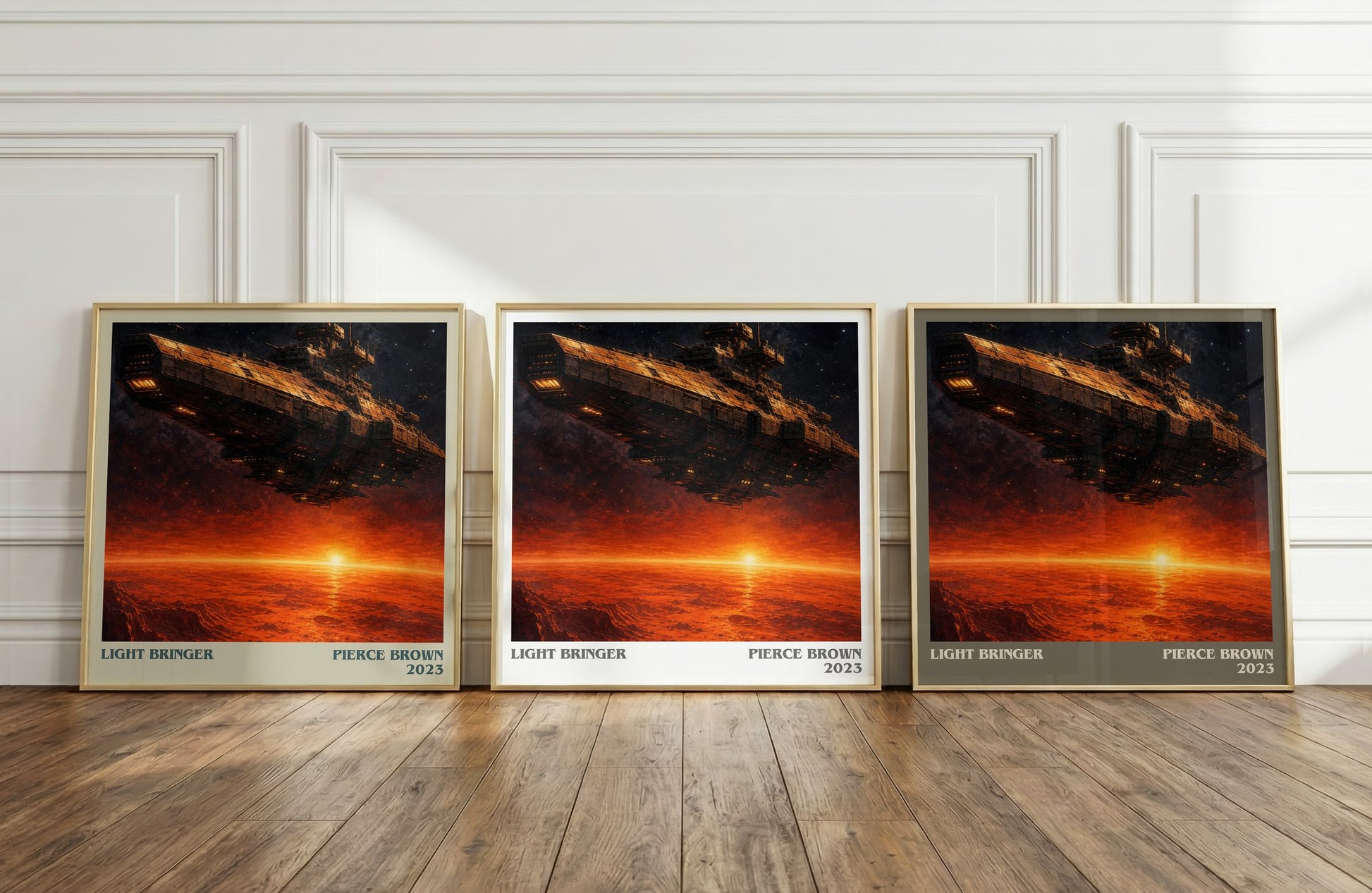 Light Bringer literary art print colour and style options – Pierce Brown book art