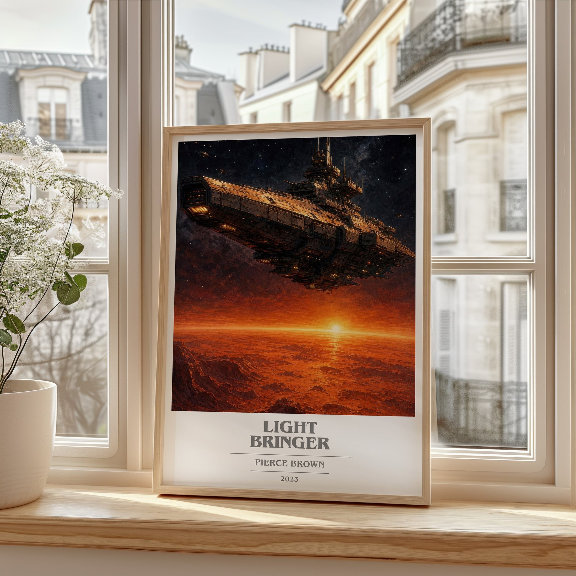 Light Bringer book cover poster colour and style options – Pierce Brown book art