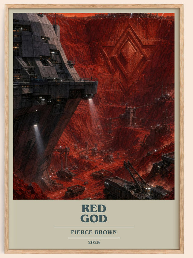 Red God Book Cover Poster by Pierce Brown