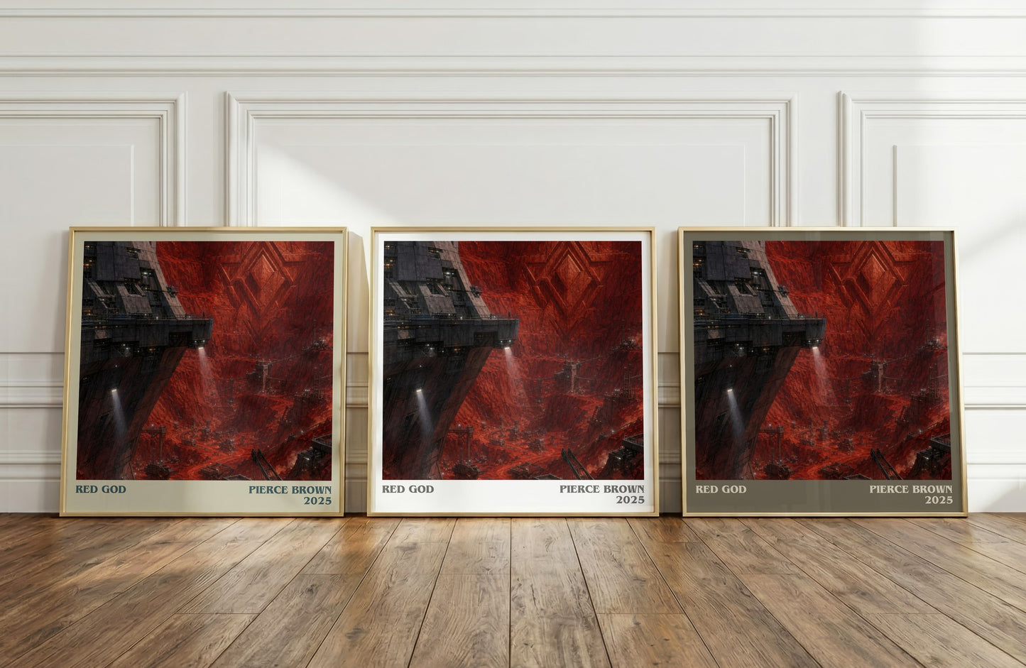 Red God literary art print colour and style options – Pierce Brown book art