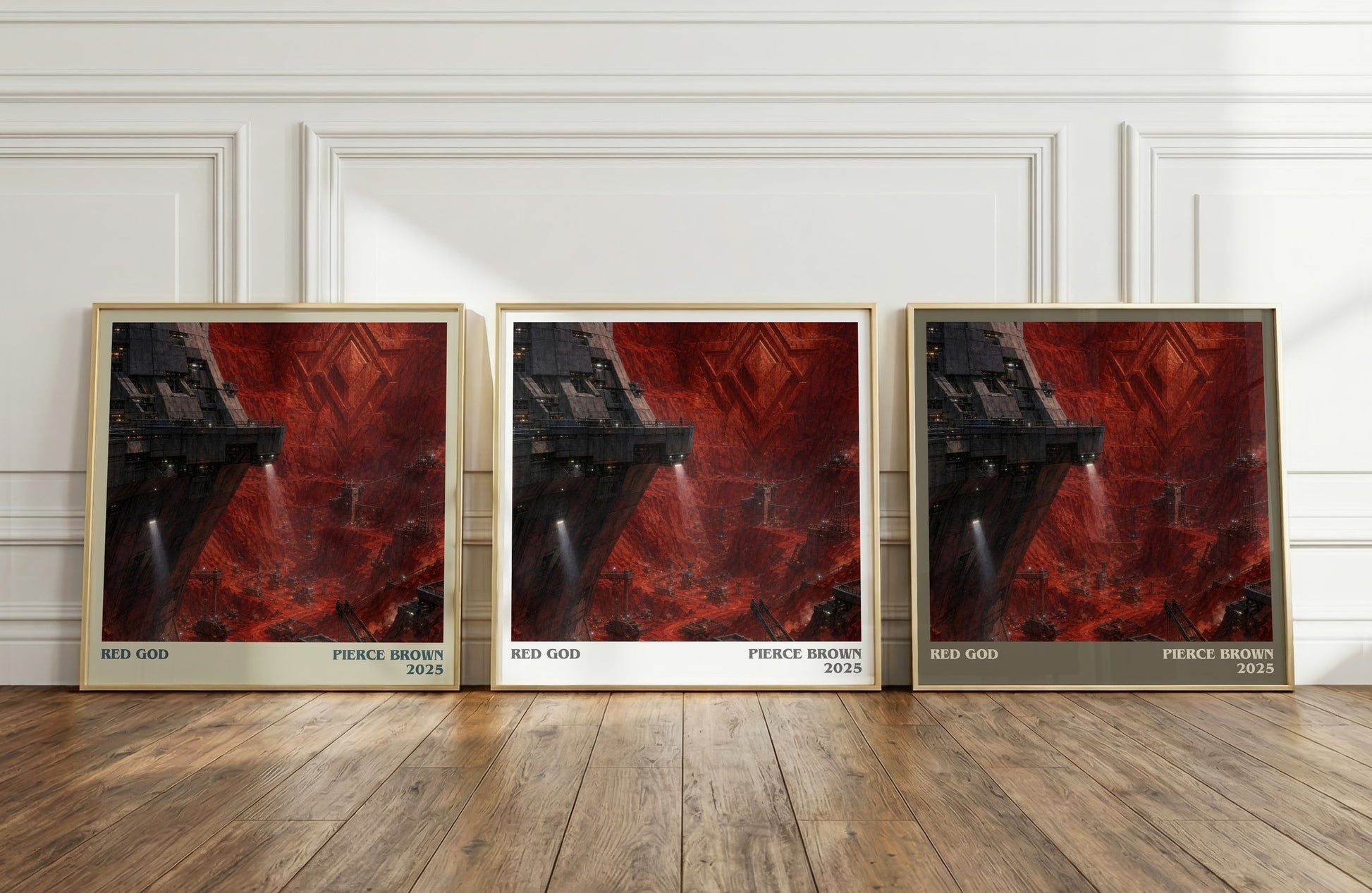 Red God literary art print colour and style options – Pierce Brown book art