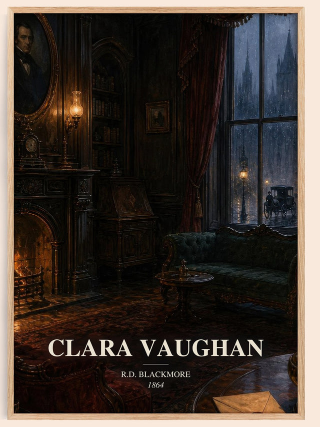 Clara Vaughan Book Watercolour Illustration by R.D. Blackmore