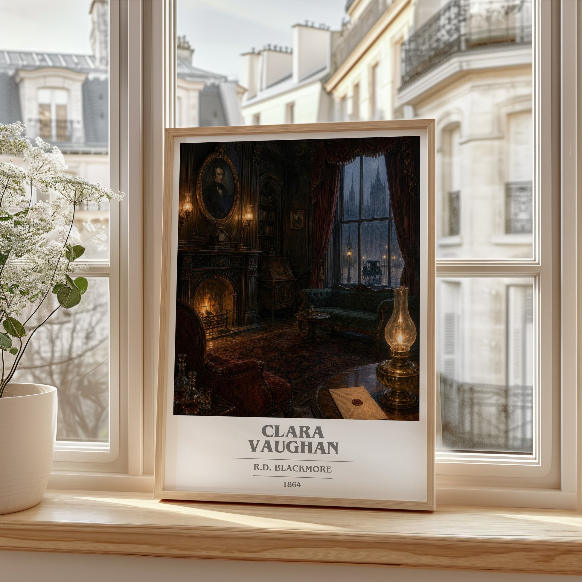 Clara Vaughan book cover poster colour and style options – R.D. Blackmore book art
