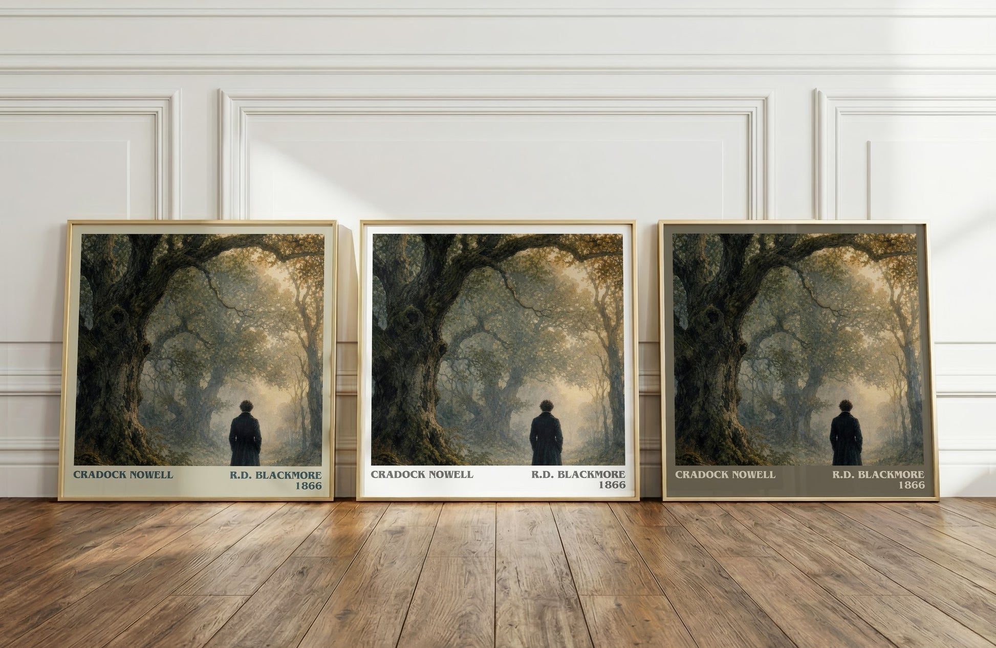 Cradock Nowell literary art print colour and style options – R.D. Blackmore book art
