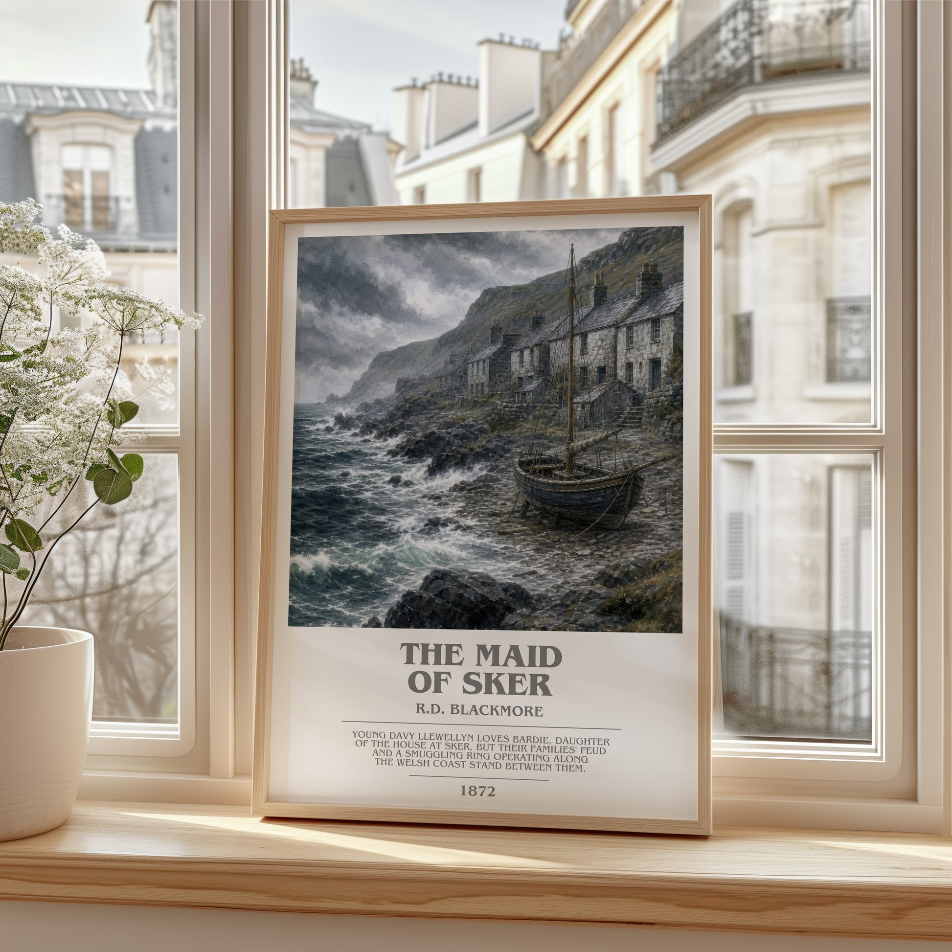 The Maid Of Sker bookish poster colour and style options – R.D. Blackmore book art
