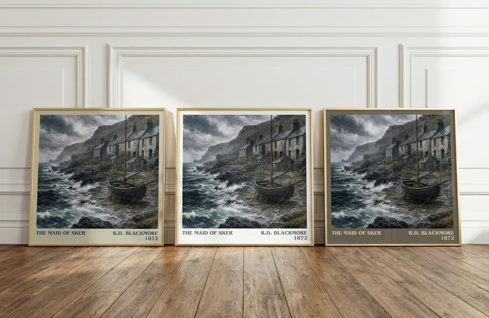 The Maid Of Sker literary art print colour and style options – R.D. Blackmore book art
