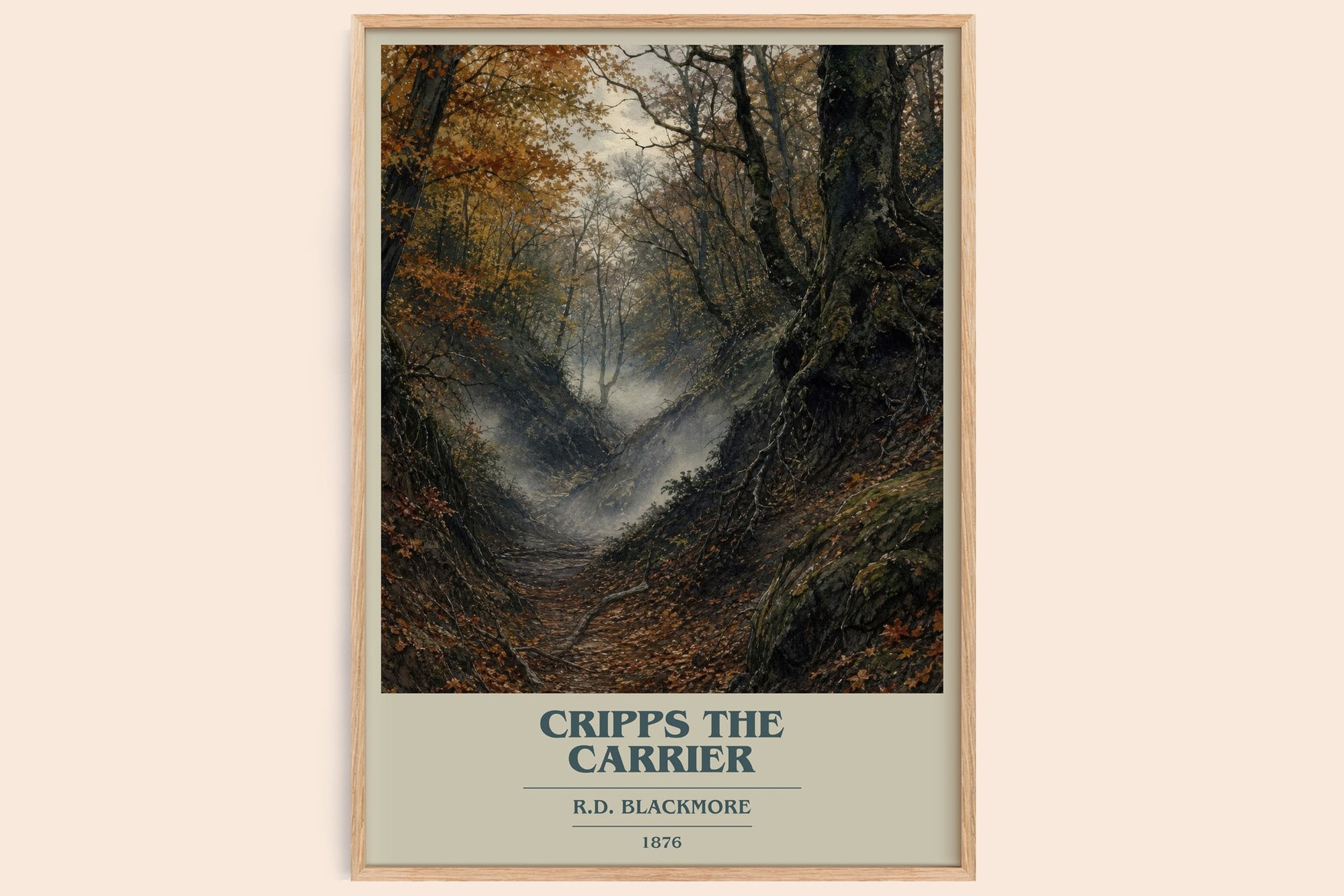 Cripps The Carrier book cover book poster by R.D. Blackmore – framed literary art print