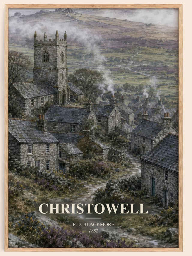 Christowell Book Watercolour Illustration by R.D. Blackmore