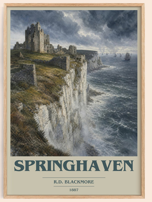 Springhaven Book Cover Poster by R.D. Blackmore