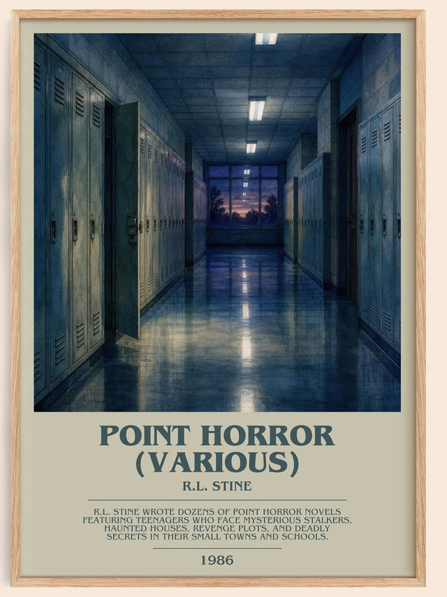 Point Horror (Various) Bookish Wall Art by R.L. Stine