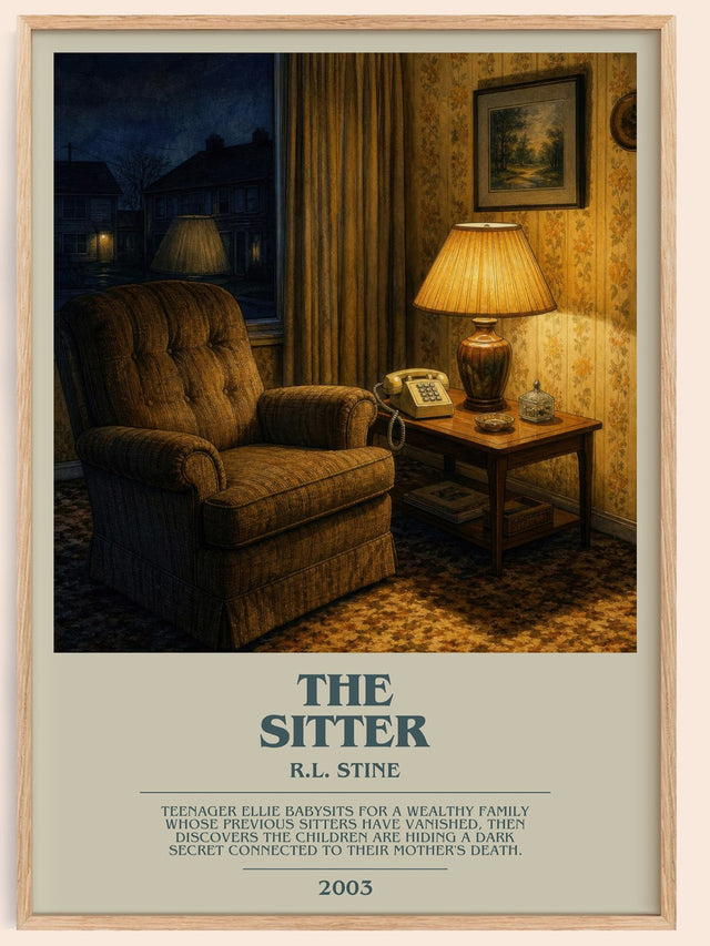 The Sitter Bookish Wall Art by R.L. Stine