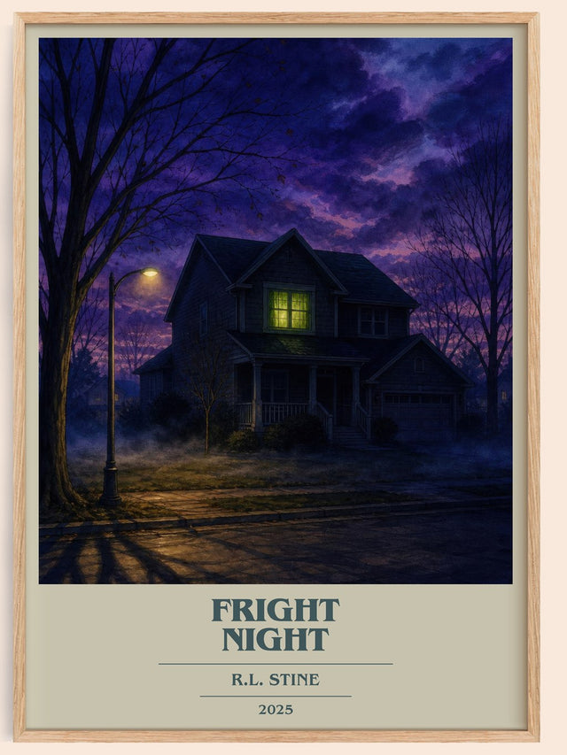 Fright Night Book Cover Poster by R.L. Stine