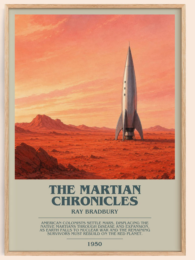 The Martian Chronicles Bookish Wall Art by Ray Bradbury