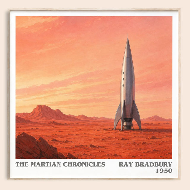 The Martian Chronicles Literary Art Print by Ray Bradbury
