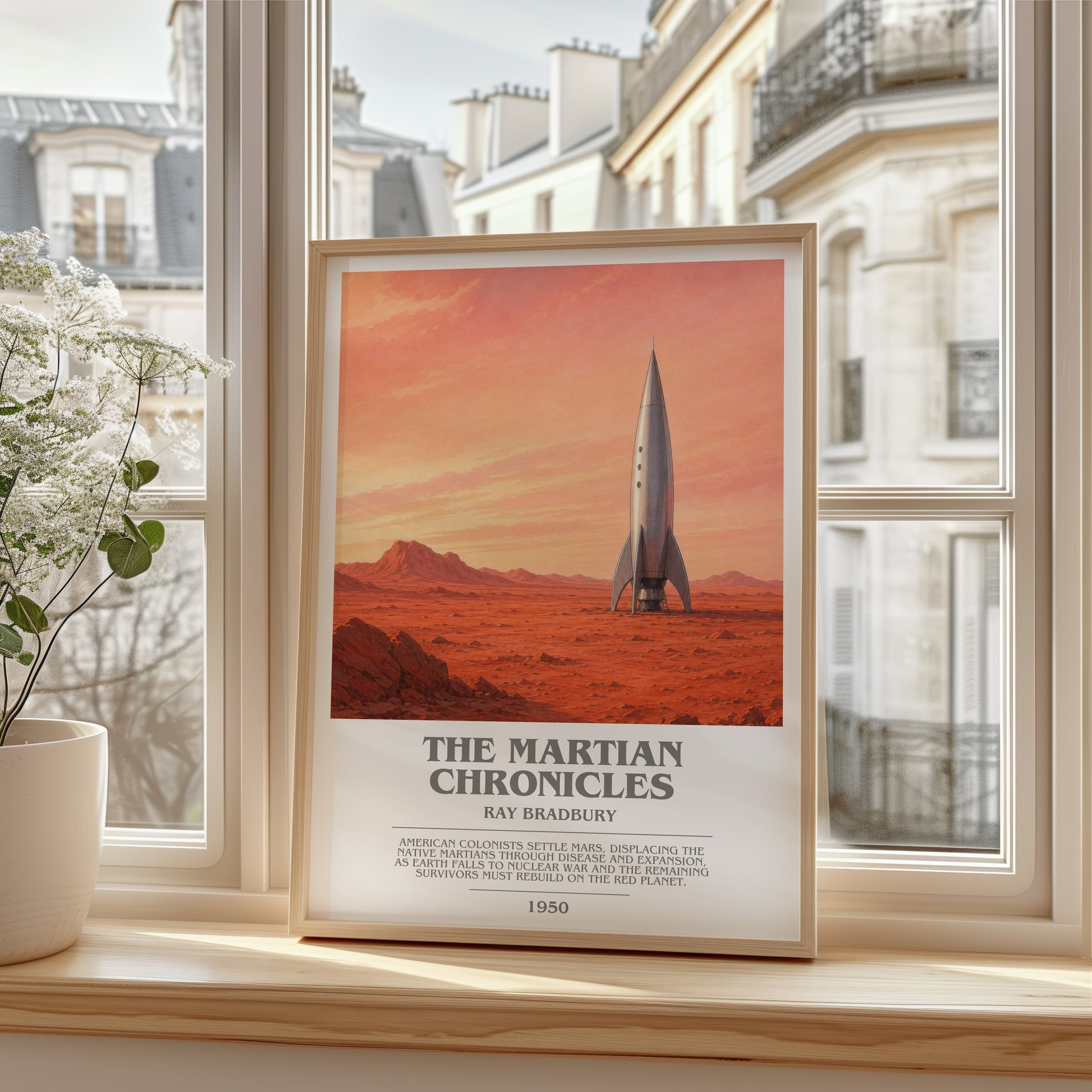The Martian Chronicles bookish poster colour and style options – Ray Bradbury book art