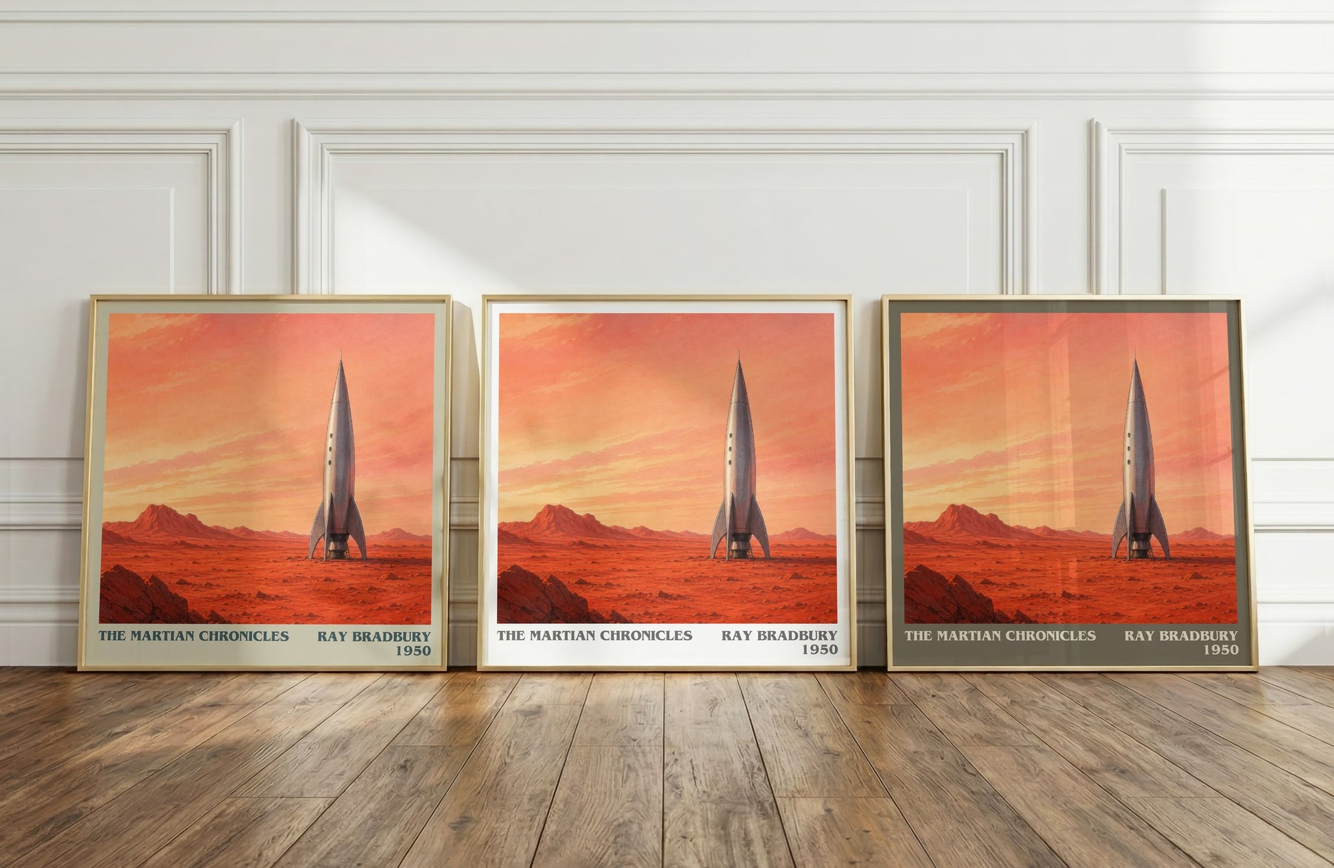 The Martian Chronicles literary art print colour and style options – Ray Bradbury book art