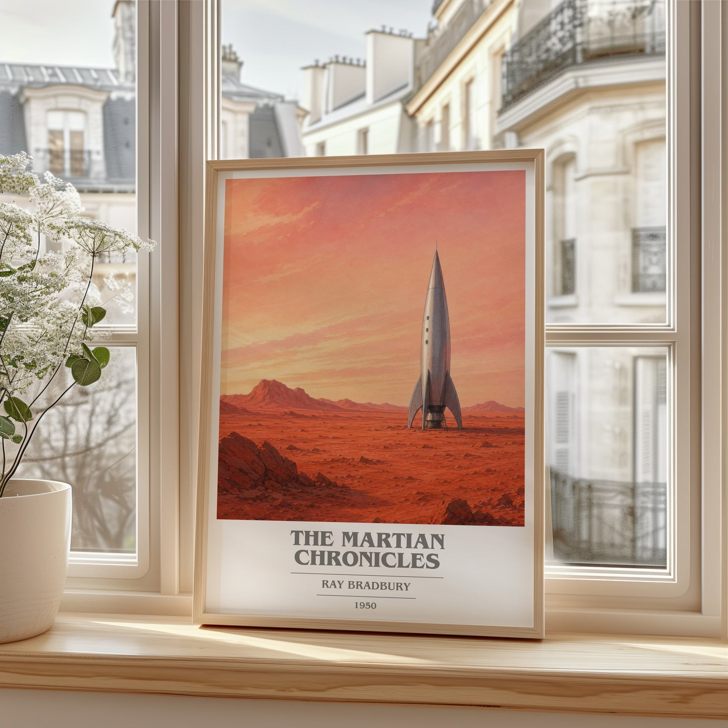 The Martian Chronicles book cover poster colour and style options – Ray Bradbury book art
