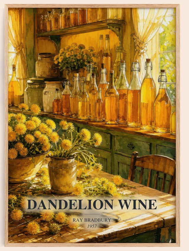 Dandelion Wine Book Watercolour Illustration by Ray Bradbury