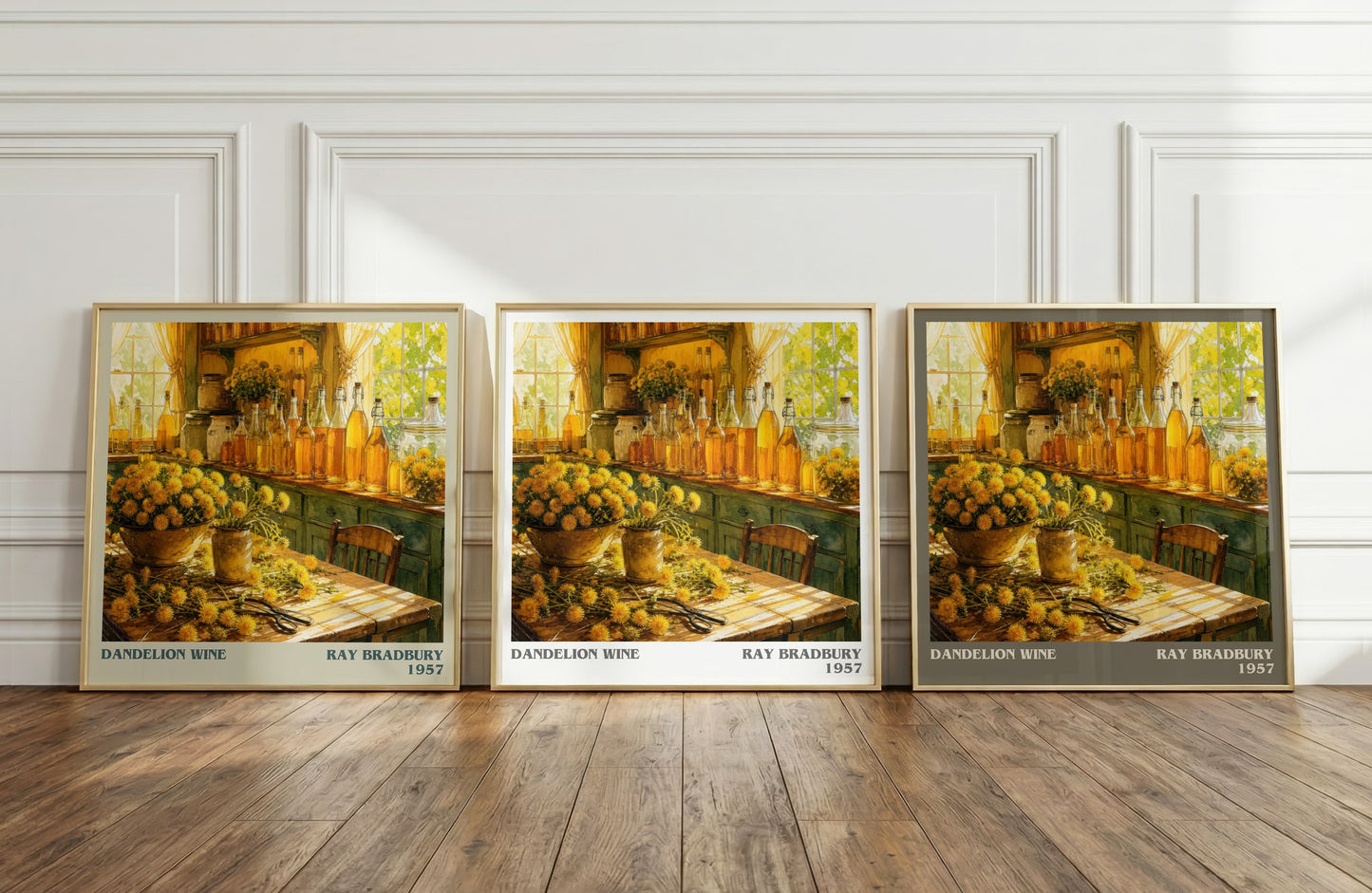 Dandelion Wine literary art print colour and style options – Ray Bradbury book art