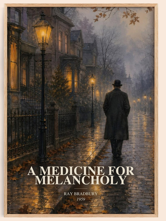 Medicine For Melancholy Book Watercolour Illustration by Ray Bradbury