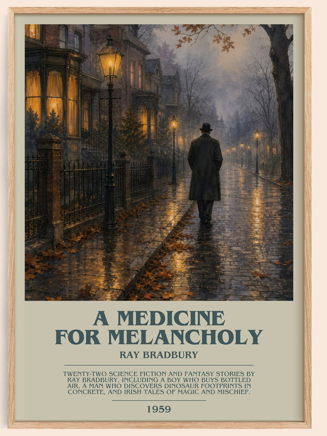 A Medicine For Melancholy Bookish Wall Art by Ray Bradbury