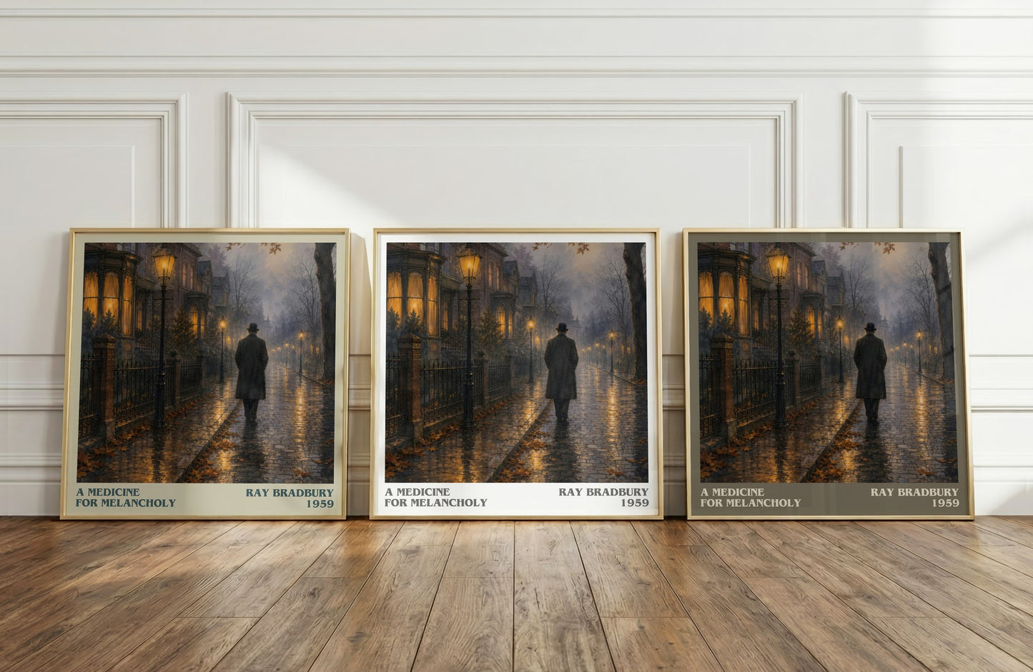 A Medicine For Melancholy literary art print colour and style options – Ray Bradbury book art