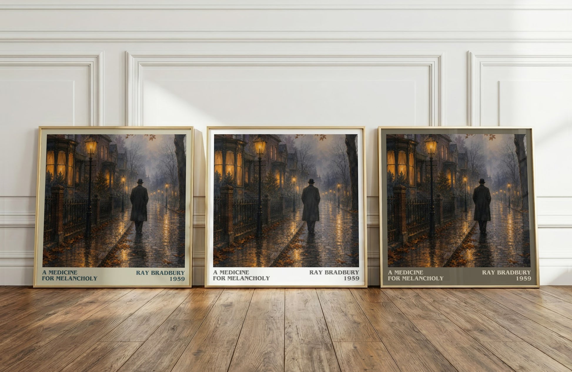 A Medicine For Melancholy literary art print colour and style options – Ray Bradbury book art