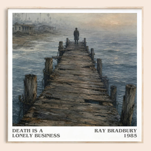 Death Is A Lonely Business Literary Art Print by Ray Bradbury