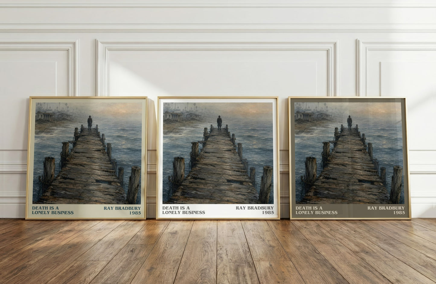 Death Is A Lonely Business literary art print colour and style options – Ray Bradbury book art
