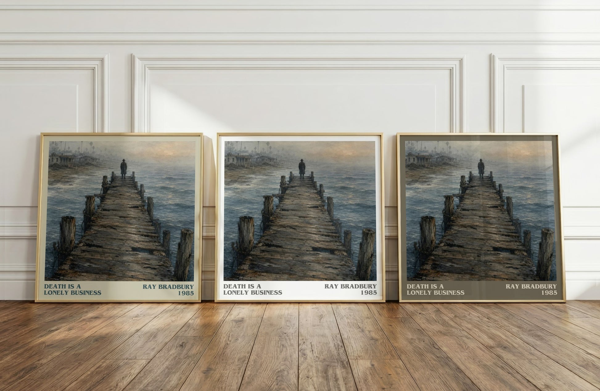 Death Is A Lonely Business literary art print colour and style options – Ray Bradbury book art