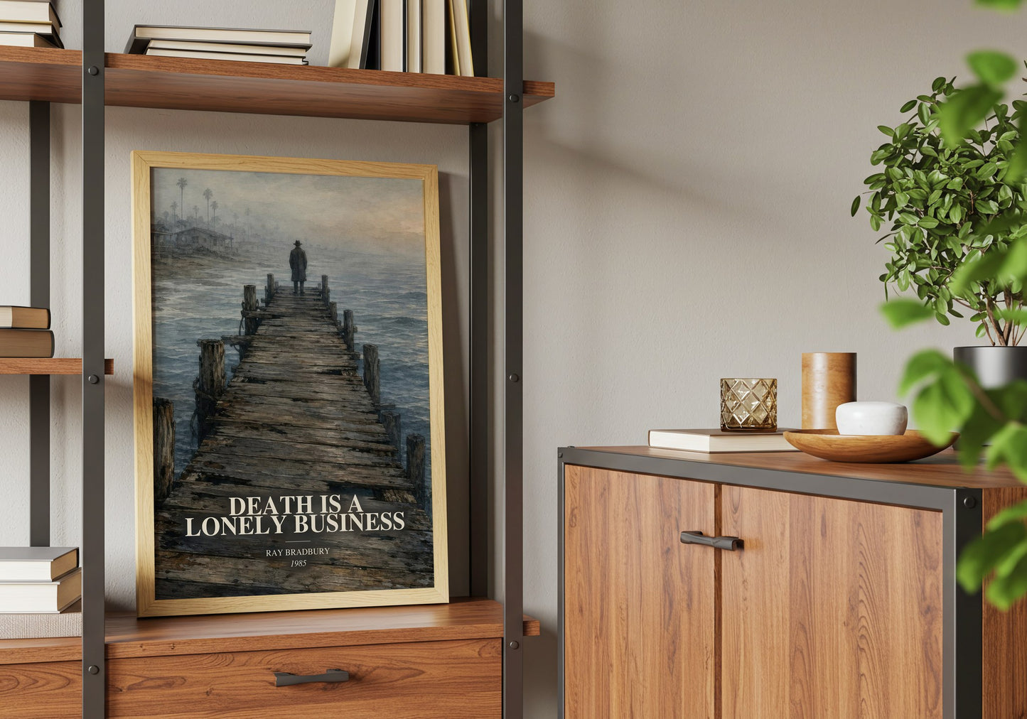 Death Is A Lonely Business book watercolour illustration paper finish options – matte satin gloss