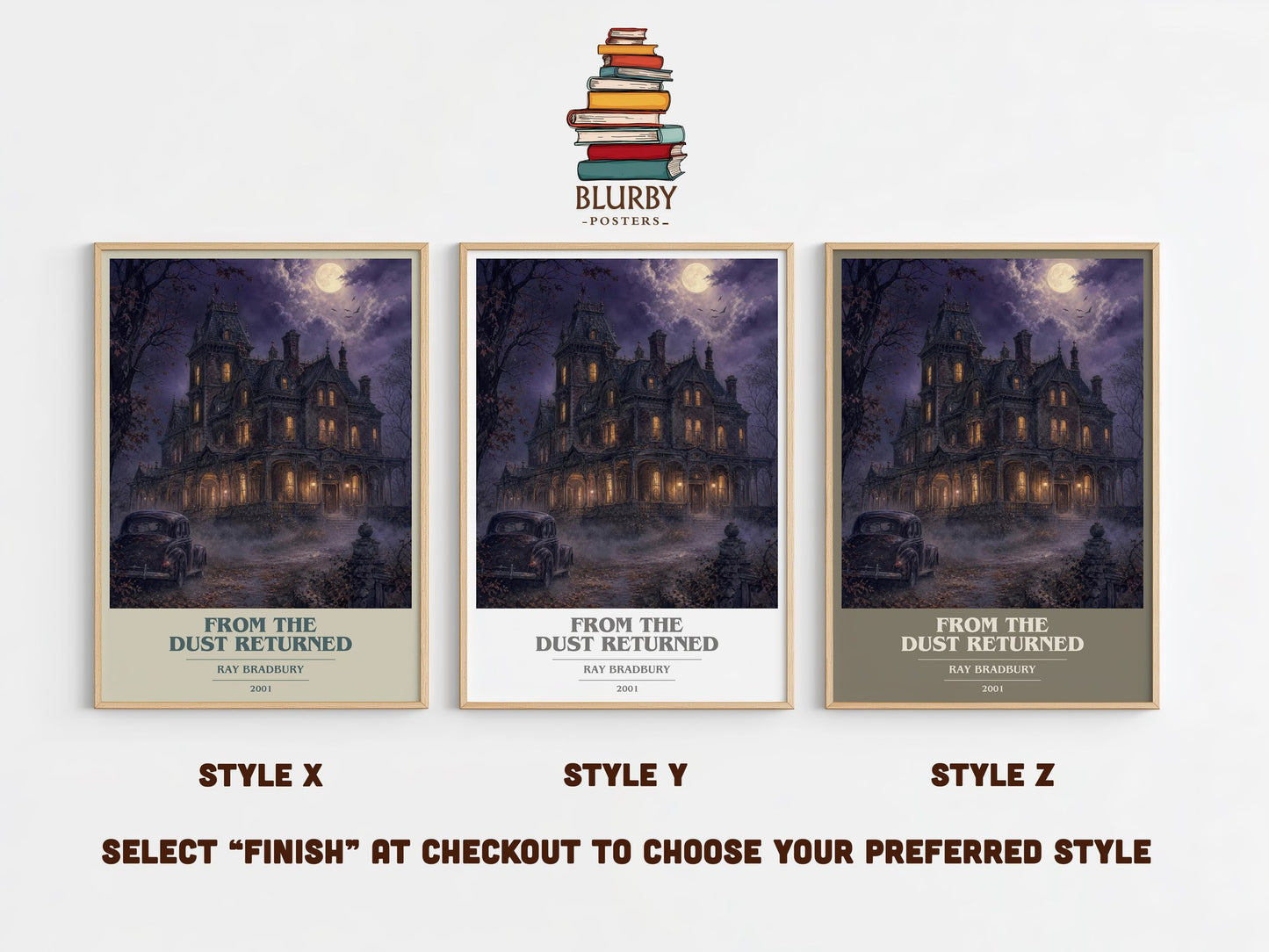 From The Dust Returned book cover print in frame leaning in hallway – fantasy wall art