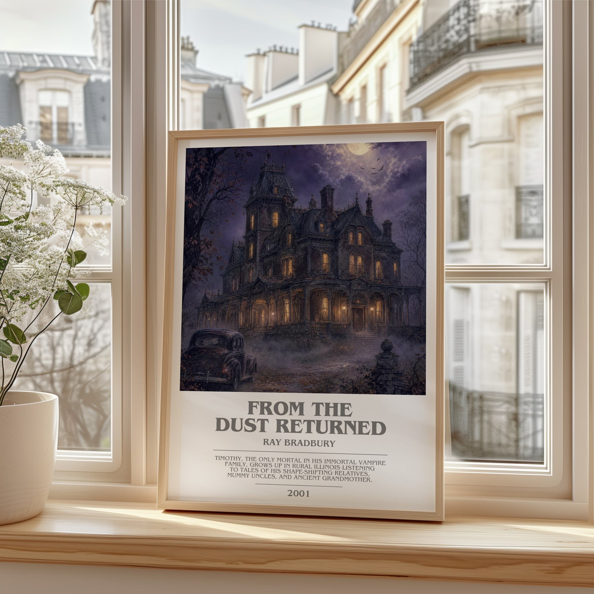 From The Dust Returned bookish poster colour and style options – Ray Bradbury book art