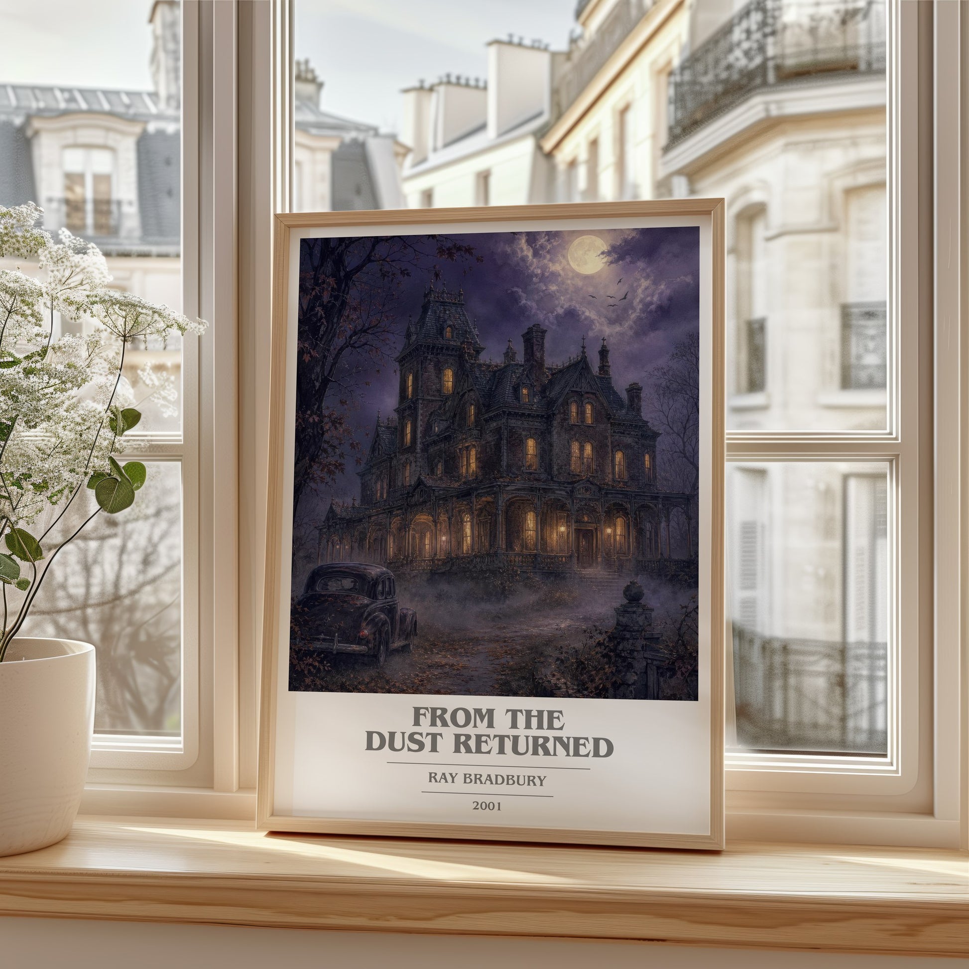 From The Dust Returned book cover poster colour and style options – Ray Bradbury book art