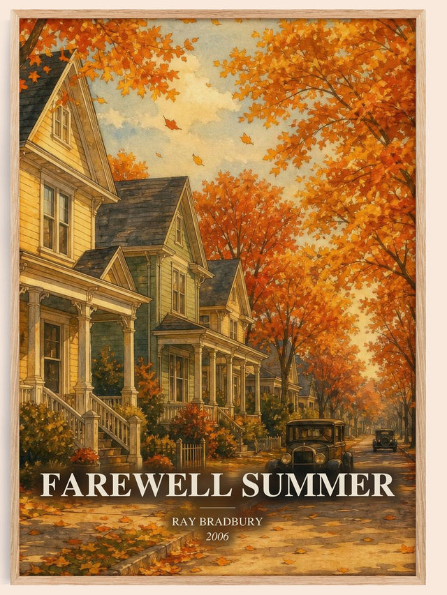 Farewell Summer Book Watercolour Illustration by Ray Bradbury