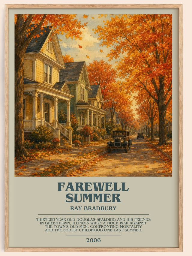 Farewell Summer Bookish Wall Art by Ray Bradbury