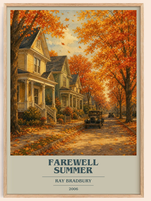 Farewell Summer Book Cover Poster by Ray Bradbury