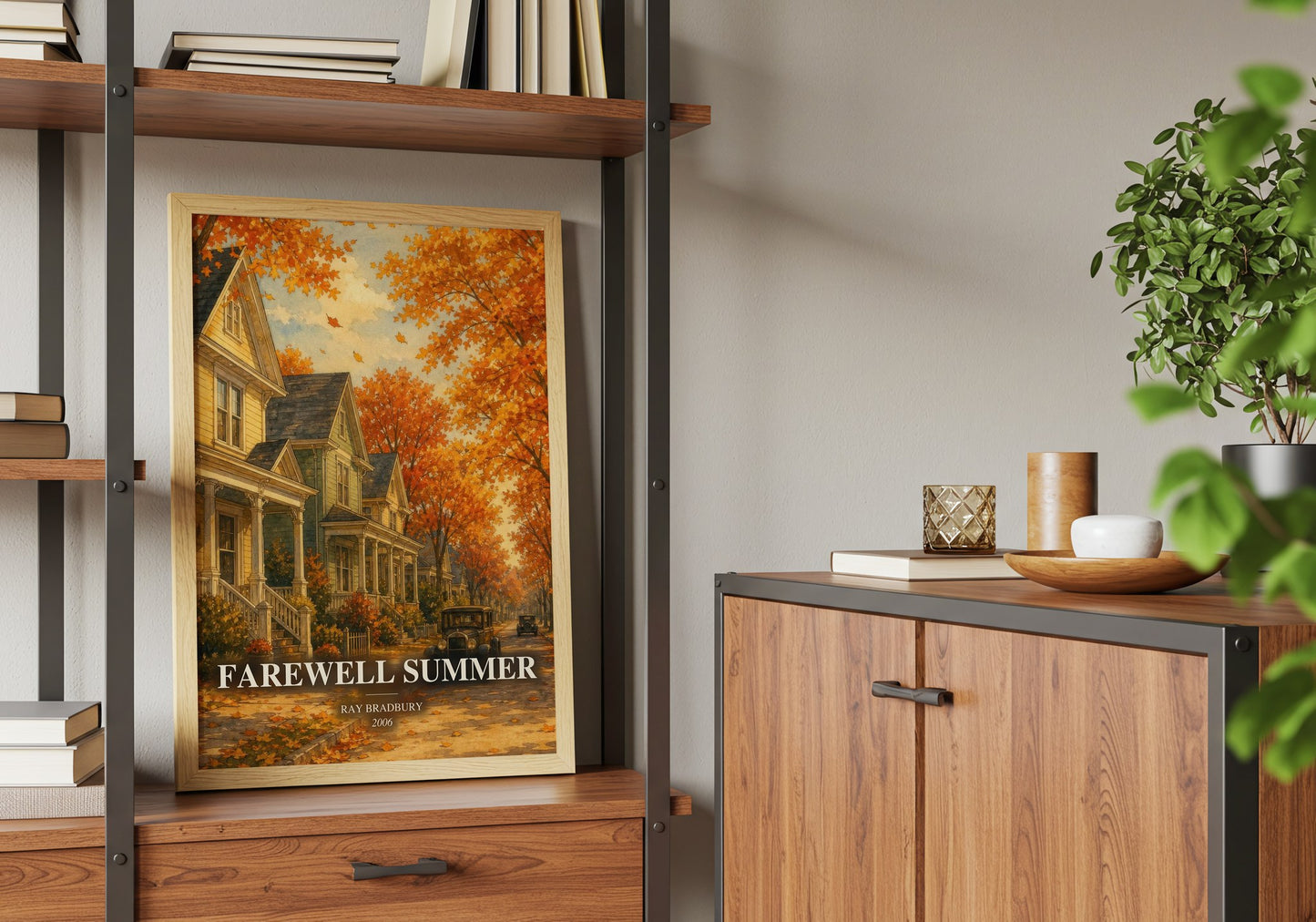 Farewell Summer book watercolour illustration paper finish options – matte satin gloss