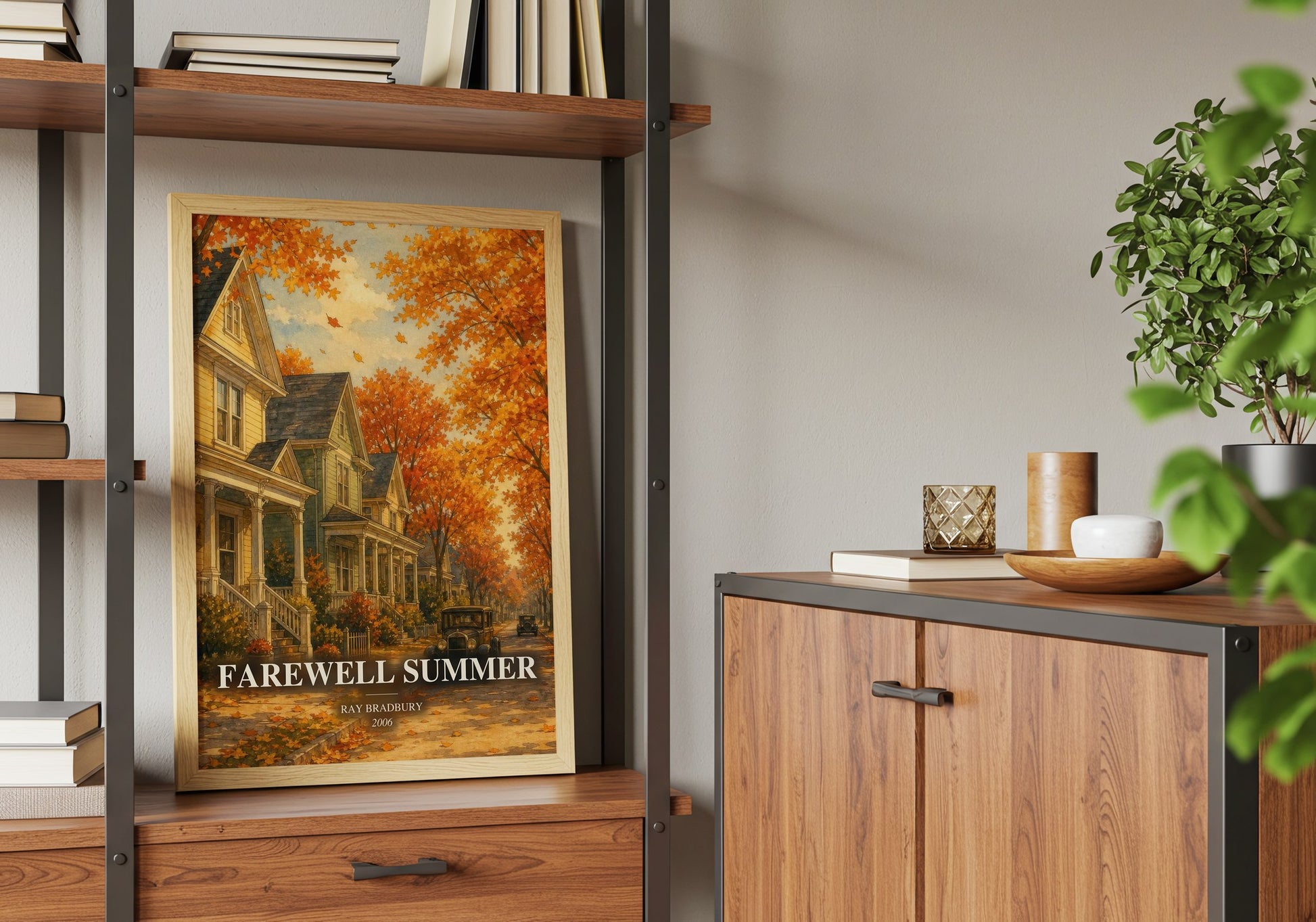 Farewell Summer book watercolour illustration paper finish options – matte satin gloss