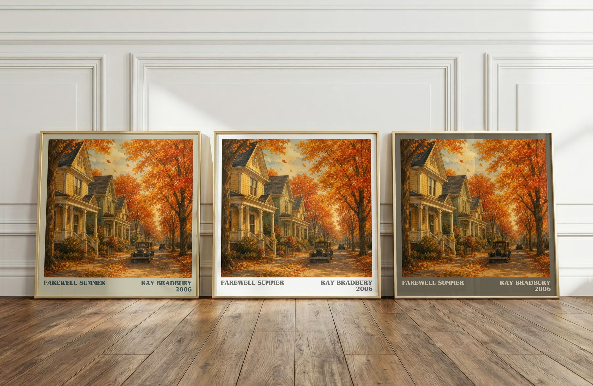 Farewell Summer literary art print colour and style options – Ray Bradbury book art