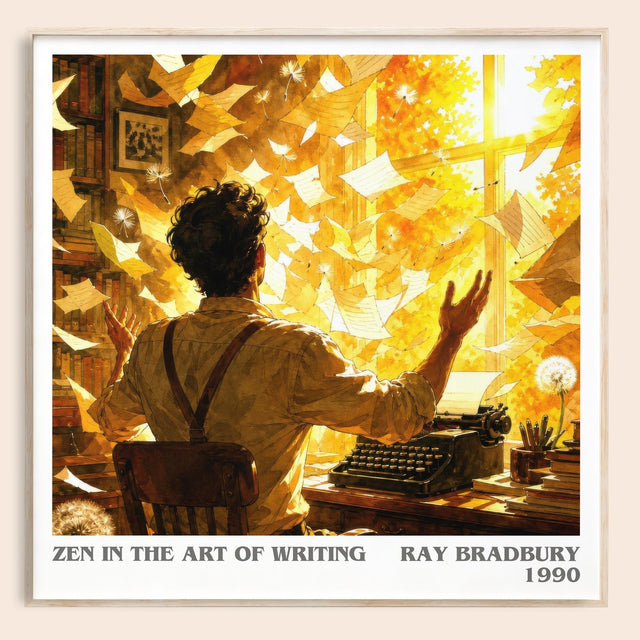 Zen In The Art Of Writing Literary Art Print by Ray Bradbury