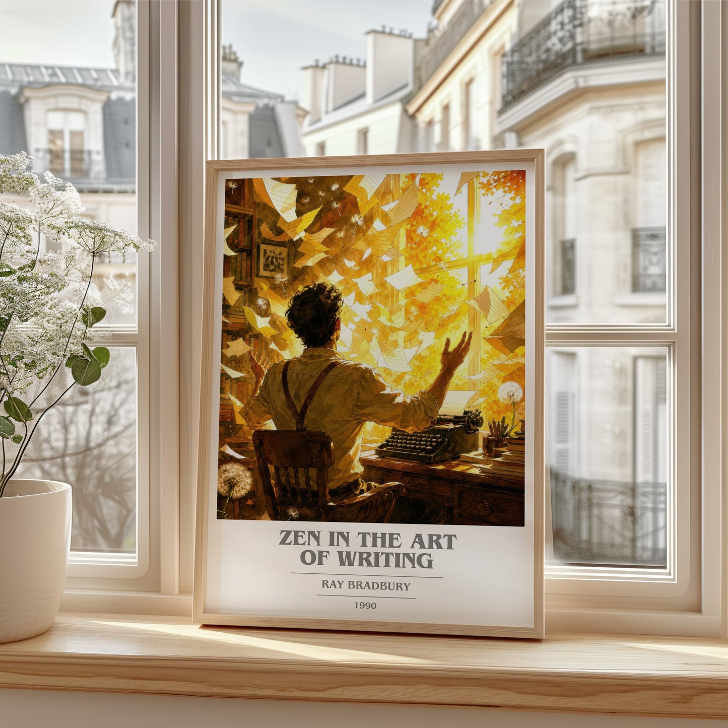 Zen In The Art Of Writing book cover poster colour and style options – Ray Bradbury book art