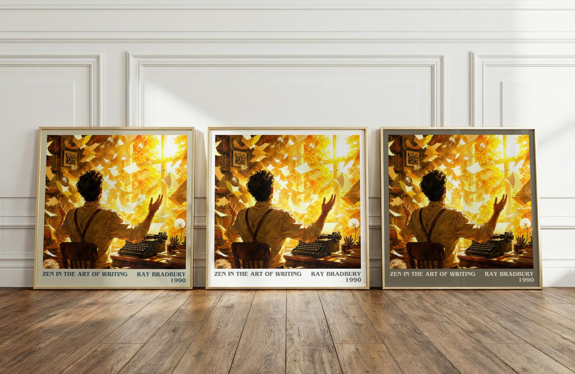 Zen In The Art Of Writing literary art print colour and style options – Ray Bradbury book art
