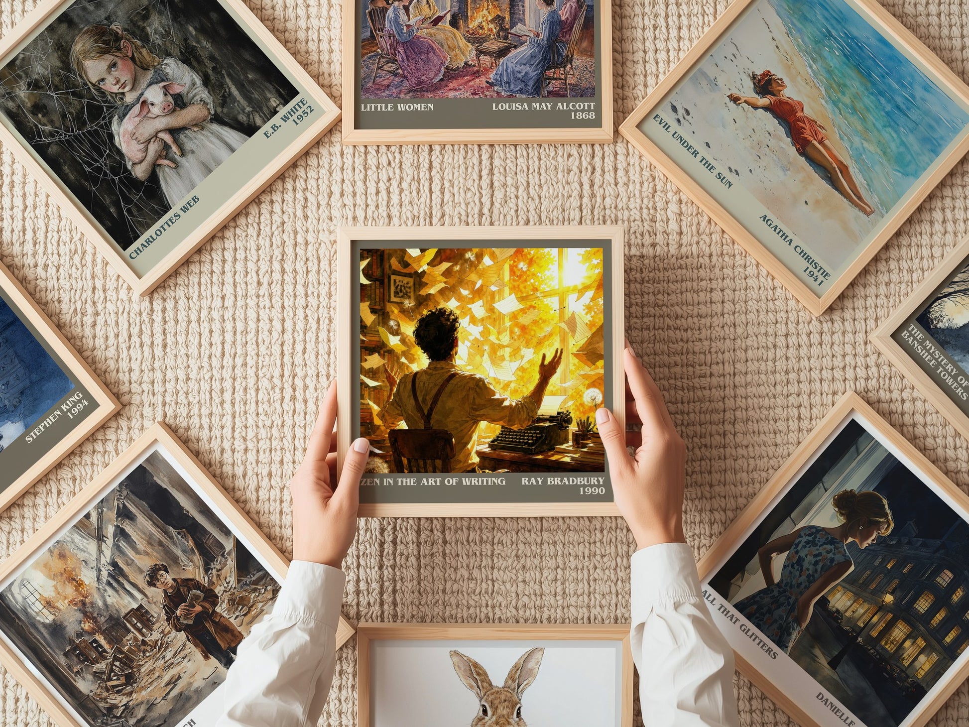 Zen In The Art Of Writing literary book poster framed on wall – non fiction wall art