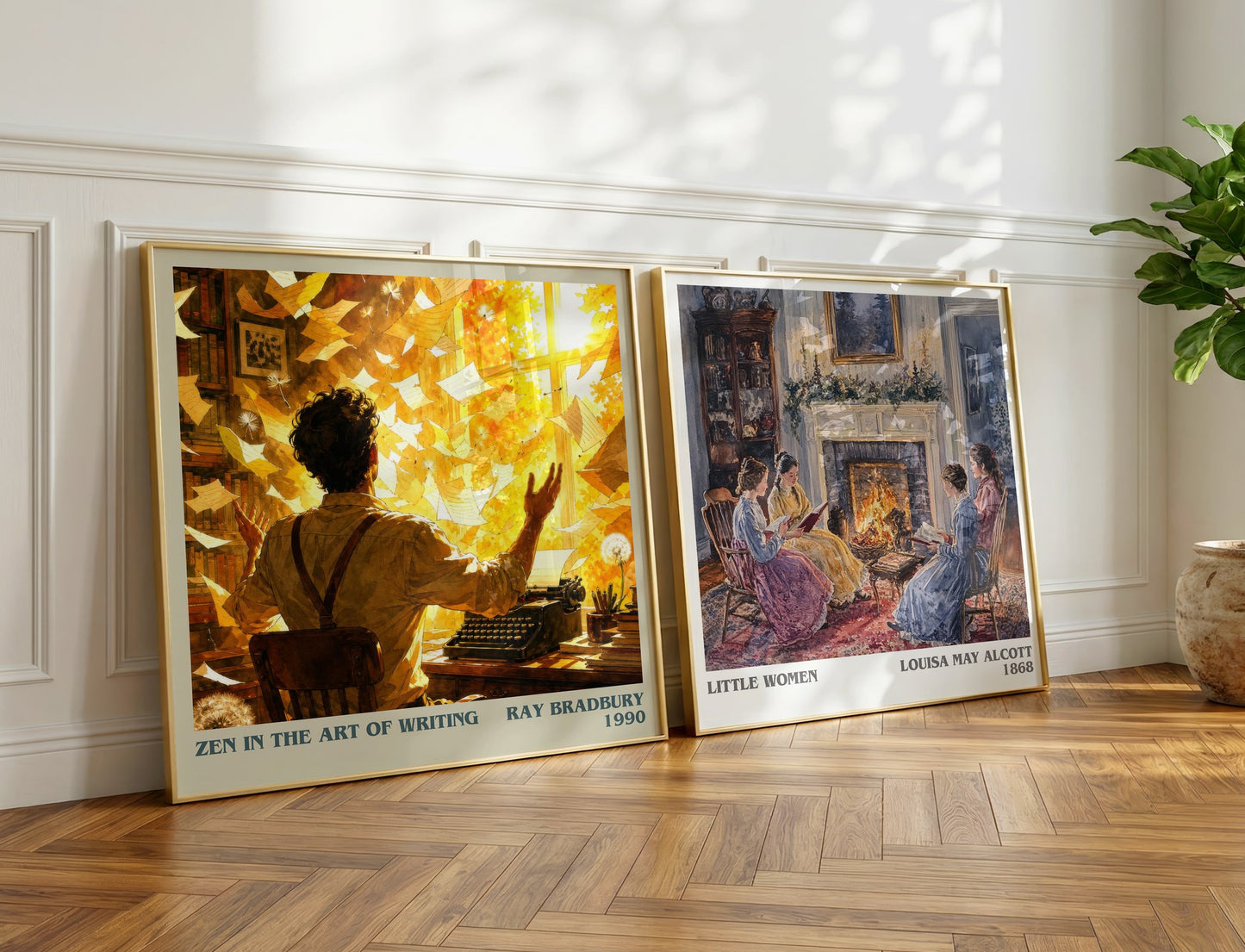 Zen In The Art Of Writing literary print on bookshelf – Ray Bradbury fan gift