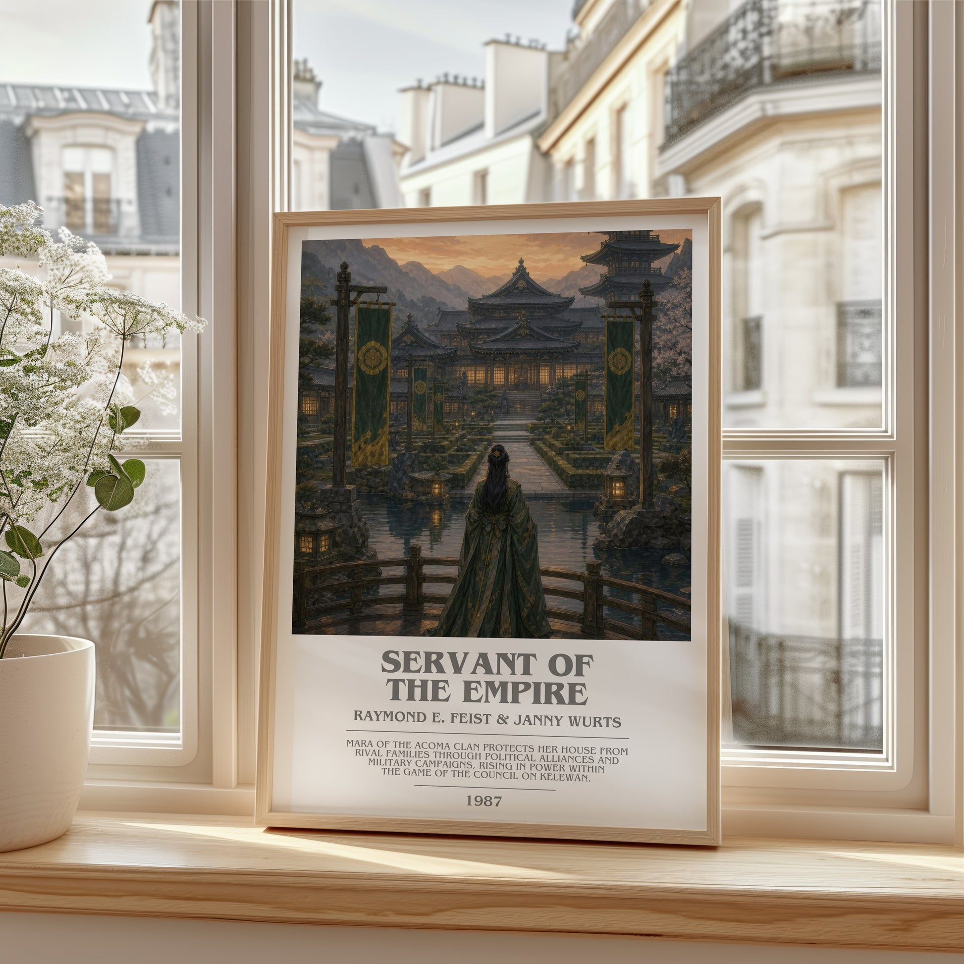 Servant Of The Empire bookish poster colour and style options – Raymond E. Feist & Janny Wurts book art