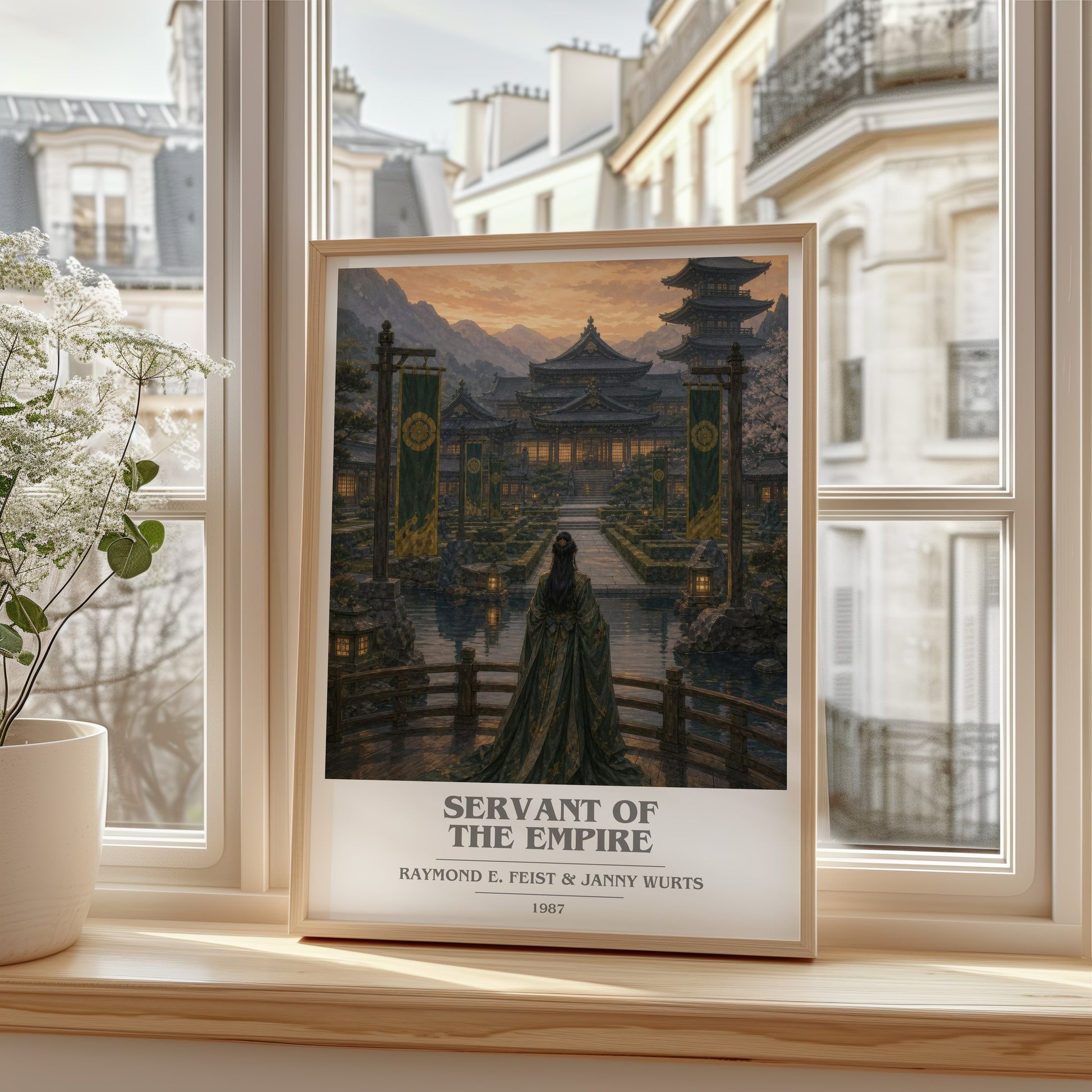 Servant Of The Empire book cover poster colour and style options – Raymond E. Feist & Janny Wurts book art