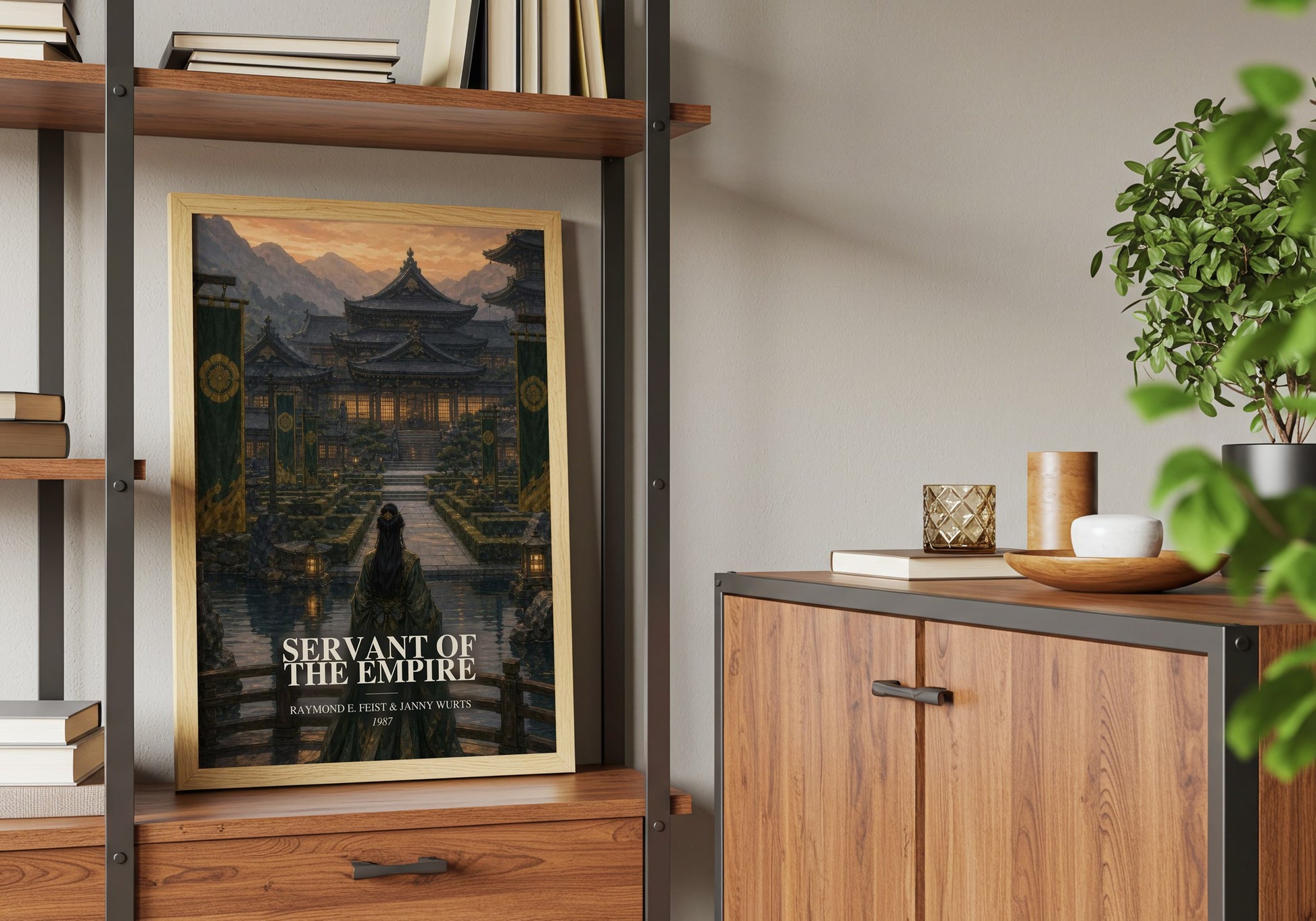 Servant Of The Empire book watercolour illustration paper finish options – matte satin gloss