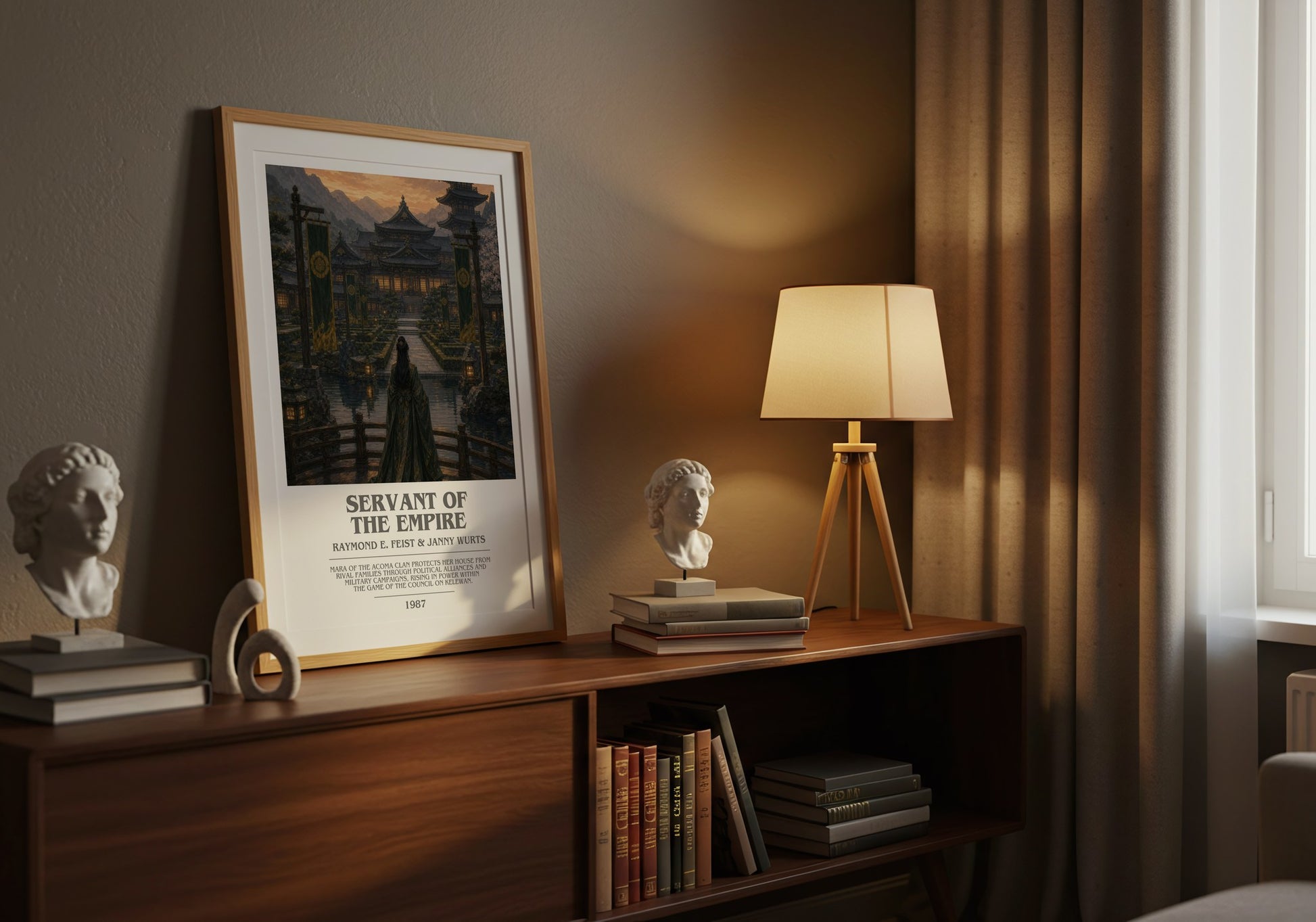Servant Of The Empire bookish book poster framed on wall – fantasy wall art